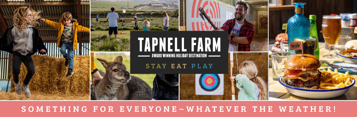 Activities at Tapnell Farm Park & food at The Cow, Isle of Wight